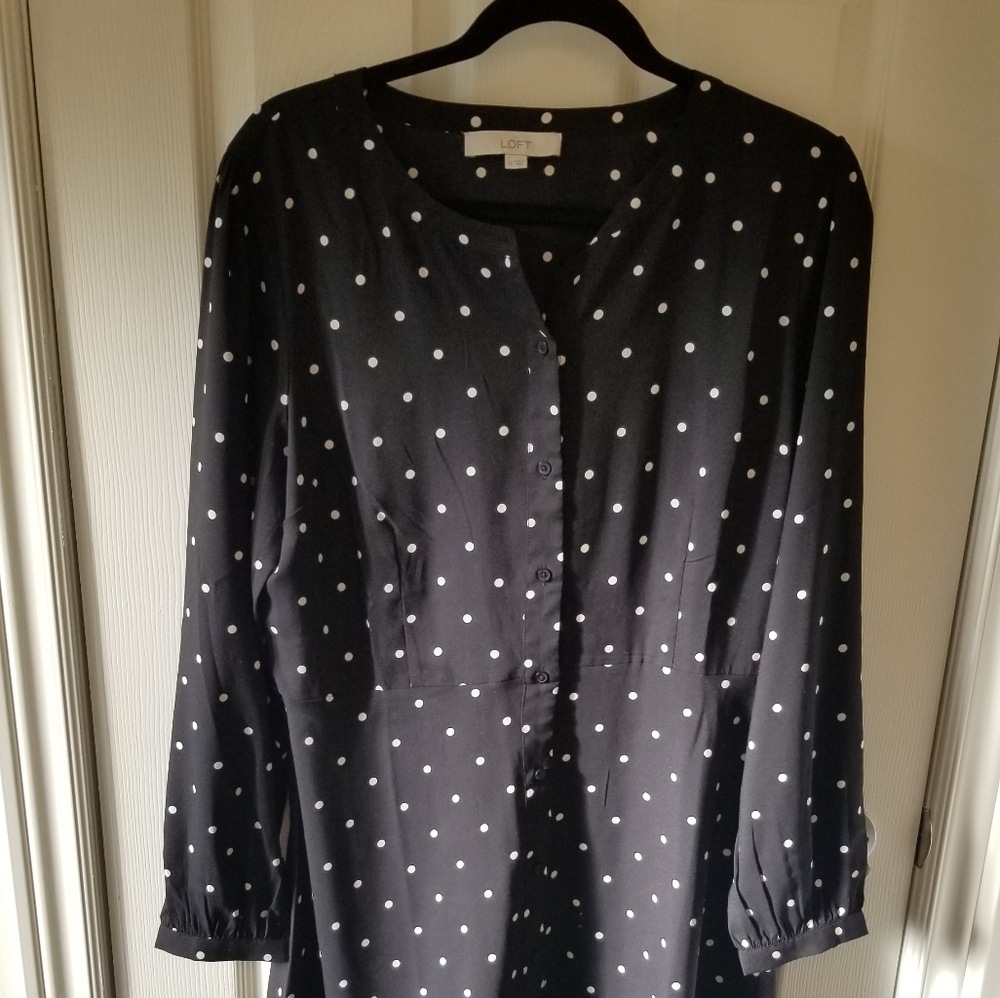 LOFT fit and flare dress